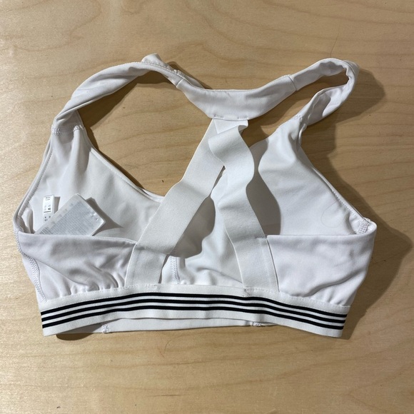 Adidas Women's White Sports Bra Small (MM) - Picture 8 of 9